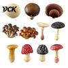 Hand Painted Mushroom Magnets 3D Refrigerator Magnet, Resin Fake Decorative Natural Theme Fridge Photo Notes Holder for Whiteboard Cabinet