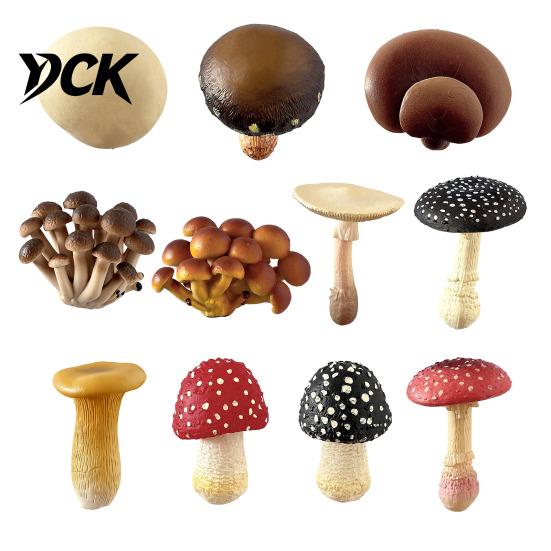 Hand Painted Mushroom Magnets 3D Refrigerator Magnet, Resin Fake Decorative Natural Theme Fridge Photo Notes Holder for Whiteboard Cabinet