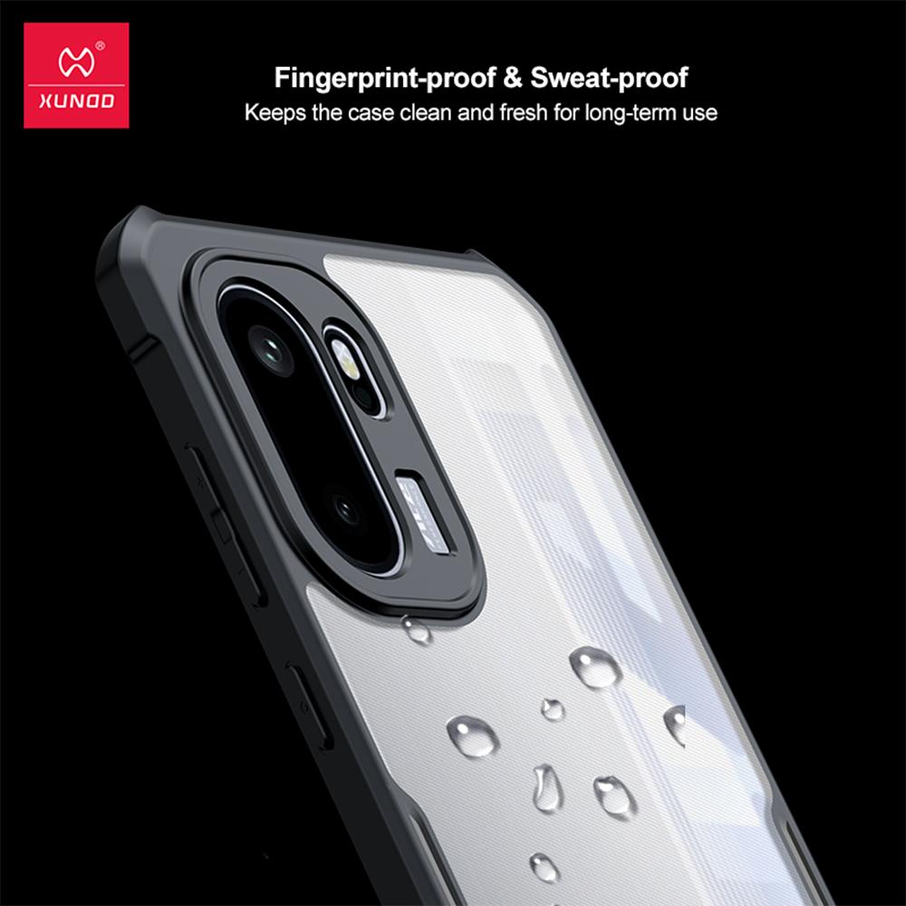 Xundd For OnePlus 15R Case Shockproof Airbag Technology,Acrylic&TPU Back Transparent Cover Anti-Fingerprint&Non-Yellowing