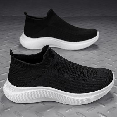 Shoes Mesh Breathable Casual Sports Shoes Travel Running Fly Woven Mesh Shoes Couple Soft Sole Lightweight Socks Shoes