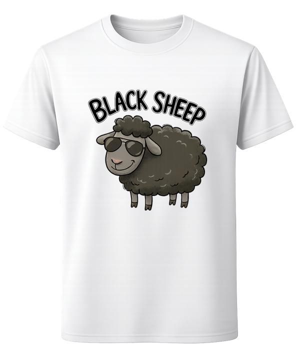 Black Sheep Unisex T-Shirt Funny Rebel Sheep Graphic Tee M