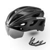 ROCKBROS Bicycle Large Road CE High Ultra with Magnetic Goggles and Adjustable Black Helmet, Adult, Size, 58-65cm, Bike, Certified, Rigidity,
