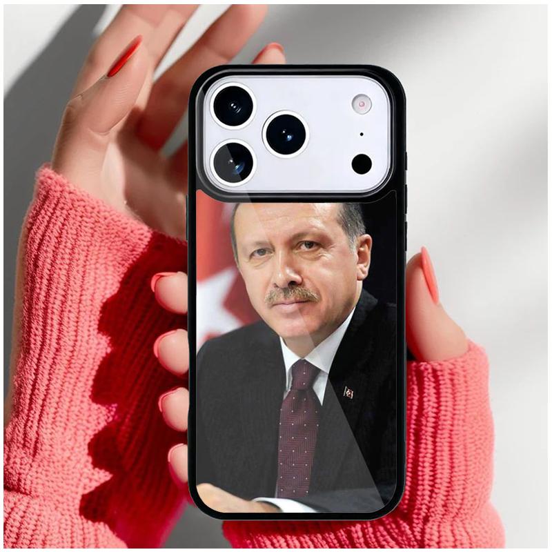 

President Turkey Recep Tayyip Erdogan Phone Case for iPhone 17 Air 16e 15 14 13 Pro Max Back Cover for 12 11 Pro Coque iPhone 15 Pro Max