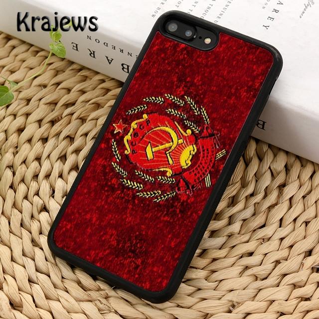 Krajews CCCP Soviet Union Russia Soft Phone Case Cover For iPhone 17 Air 16 15 14 plus 11 12 13 pro max coque Fundas