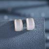 Fresh Year Earrings Temperament Studs Small Earrings Simple Opal New Small Earrings Retro Women's Geometry