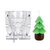 PC Christmas Tree Mould For Candle Resin Casting Reusable Baking Decorations Holiday Crafting Accessory