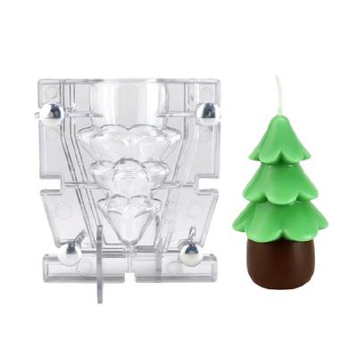 Holiday PC Mould Christmas Tree Pattern Nonstick Baking Tool for Craft Chocolate Mould Seasonal Home Decoration