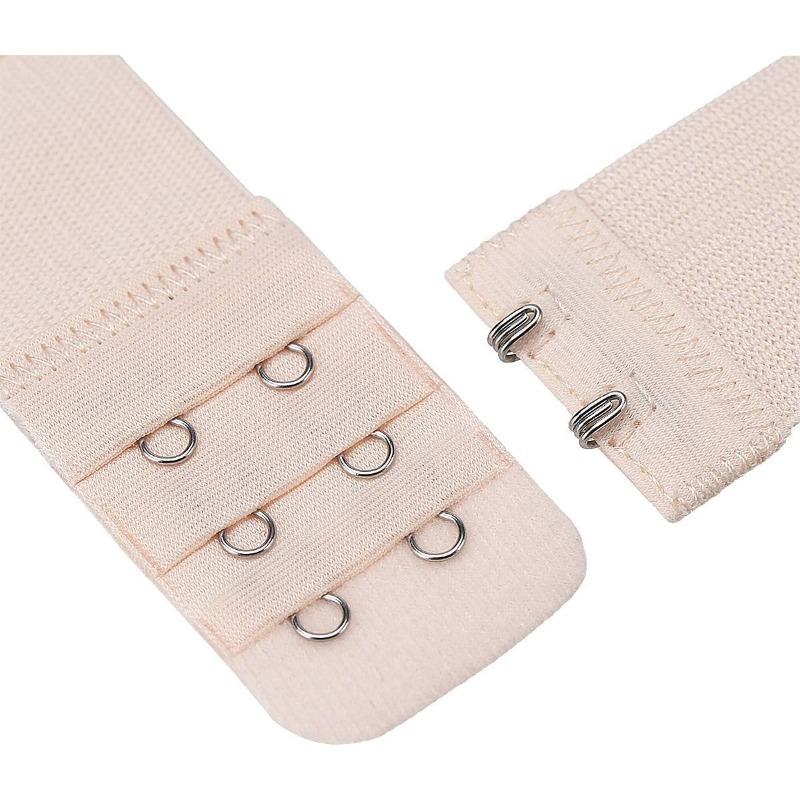 Soft and Comfortable Bra Straps, Elastic, 3 Pieces, 3 Rows with 2 Hook Extension Straps, Women's Underwear Accessories