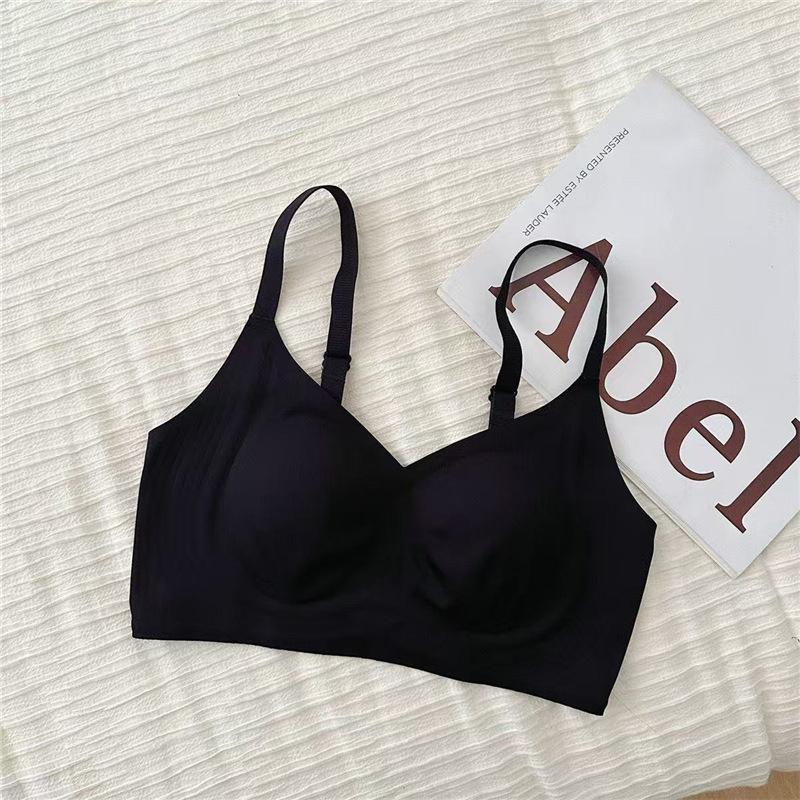 Thin seamless nude underwear women's small breasts gather, anti-light, large breasts show small breasts, bra anti-hanging and breathable