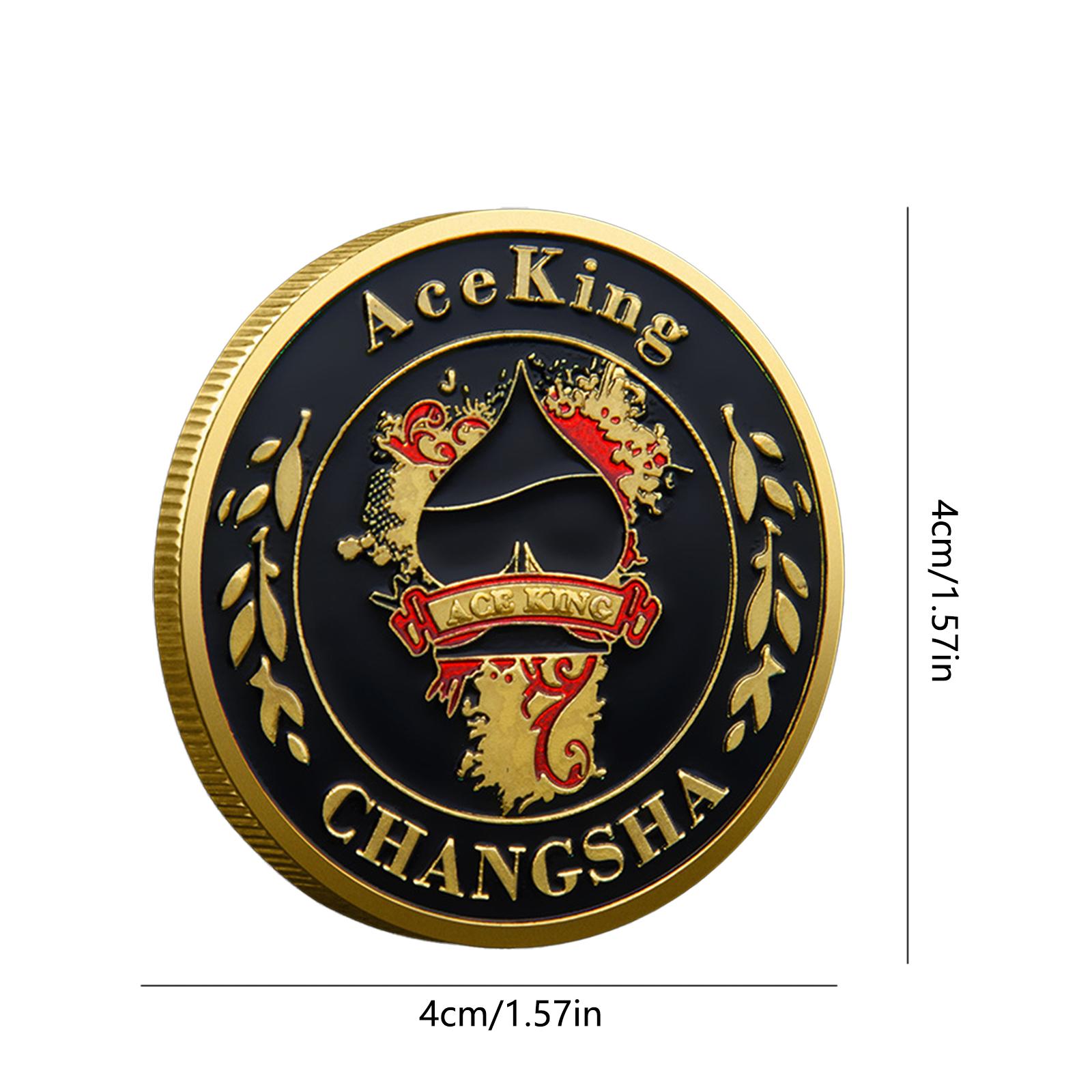 1pz Scudi per Carte da Poker Monete Collezionismo Monete Chip da Poker Metalliche Accessori da Poker Monete