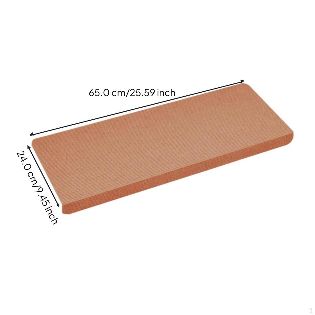 Stair steps, NonSlip Grip Carpet Mat, Wooden AntiSkid, Cuttable Camel 65cm