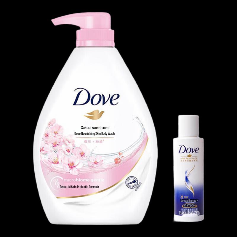 Dove Cherry Blossom Moisturizing Shower Gel & Shampoo Set