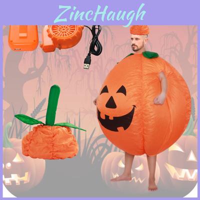Costume de Citrouille d'Halloween Gonflable Personnage de Dessin Animé Costume à Marcher