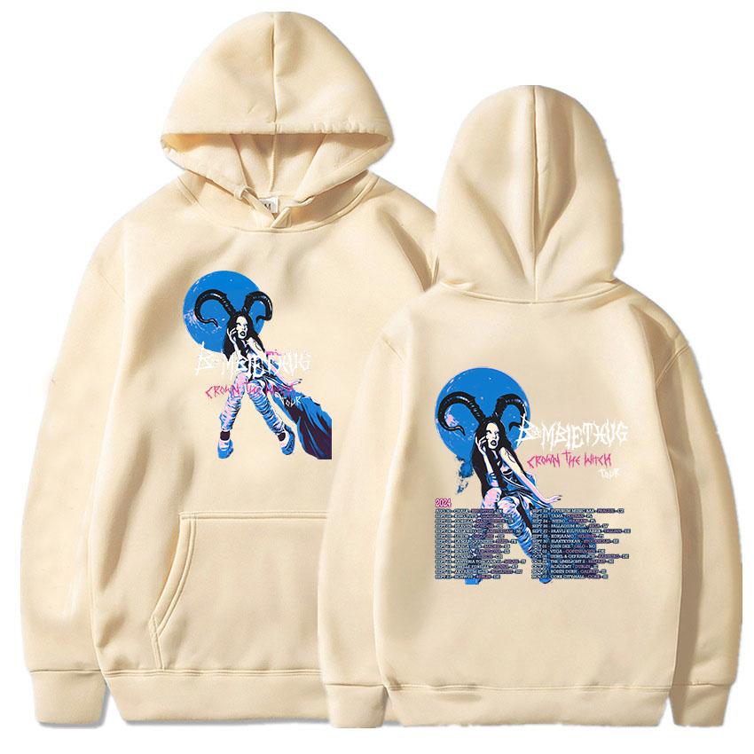 Crown The Witch Tour 2024 Mikiny Bambie Thug Zpěvačka Grafické Mikiny Ležérní Dámské/Pánské Oblečení Zimní Mikiny s Kapucí Unisex Pulovry