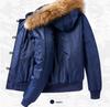 Giacca da Pilota da Uomo con Cappuccio in Cotone: Capospalla Autunno/Inverno con Collo a Baseball