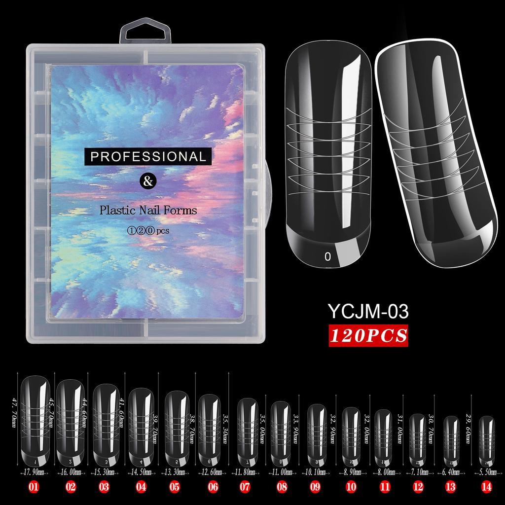 Nail Art Mould Crystal Extension No Paper Holder Fast Phototherapy Extension Nail Tablets 120 Tablets Boxed Factory