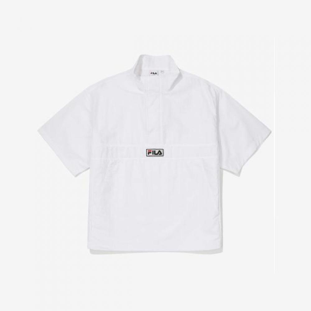 Fila Unisex Basic Short Sleeve Anorak white/105
