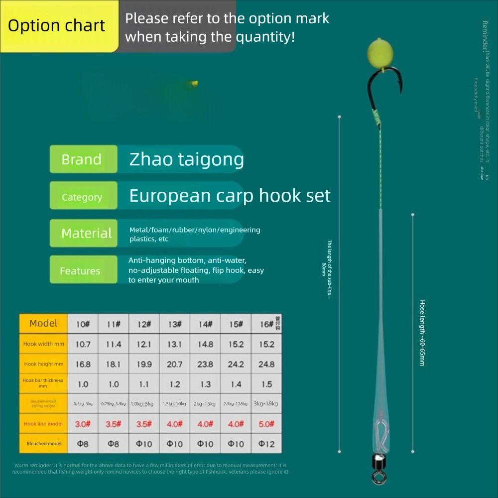 

5pcs Equipment Carp Fishing Hook Pesca Carp Rigs fishing lure Fishing Hair Rigs hook Fishing Tackle