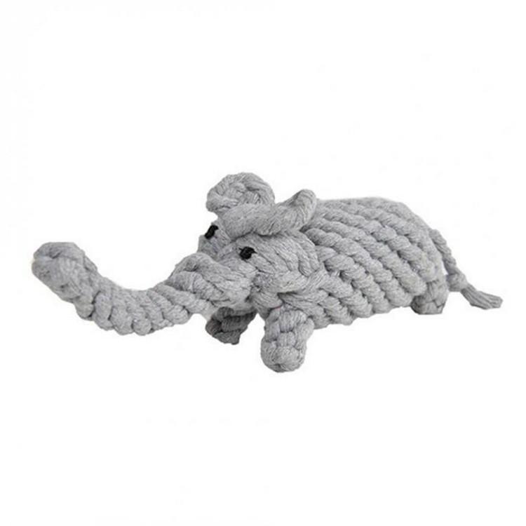High Quality Durable Small Animals Design Recycled Cotton Braided Rope Chew Pet Tough Squeaky Dog Chew Toys