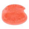 Shower Foot Scrubber Silicone Skid Resistance Shower Foot Massager Mat with Strong Suction Cups for Men Women Red