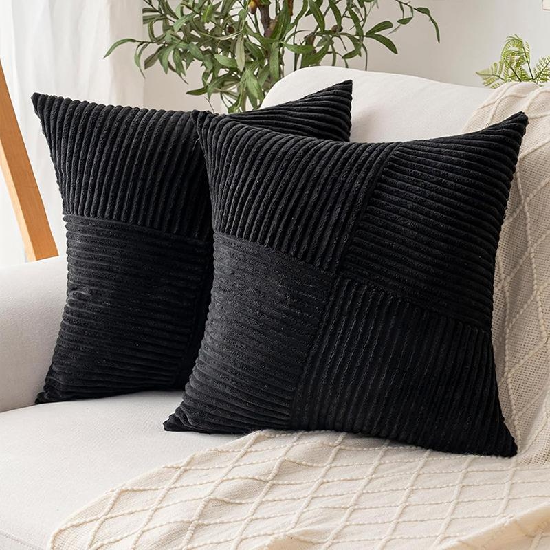 Cross Spliced twill Pillow Living Room Sofa Light Luxury Lantern Core Pillow Case Home Decoration Cushion Pillow