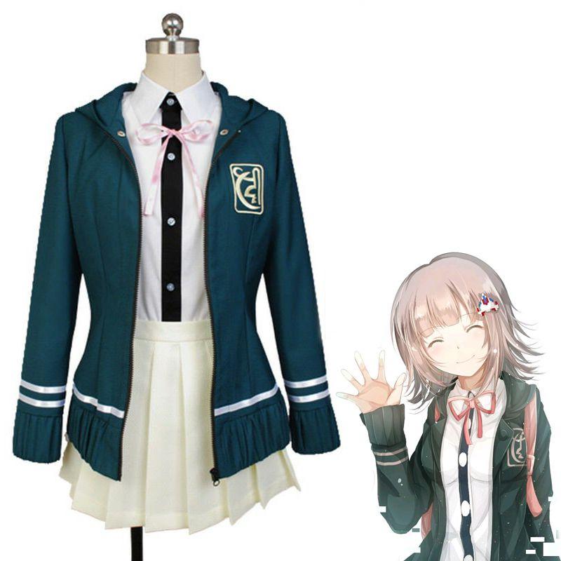 Danganronpa Chiaki Nanami Halloween Costume Set With Stylish Jacket Shirt And Skirt