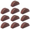 10Pcs Semicircular Wooden Business Card Holder Reusable Wedding Banquet Restaurant Table Number Place Card Holder Stand