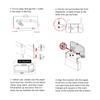 Foldable Car Seat Back Drink Tray Holder ABS Bottle Cup Holders Folding Dining Table for