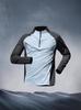 Frühling Herbst Schlank Passend Schnelltrocknend Halber Reißverschluss Langarm Lauf- & Radsportjacke