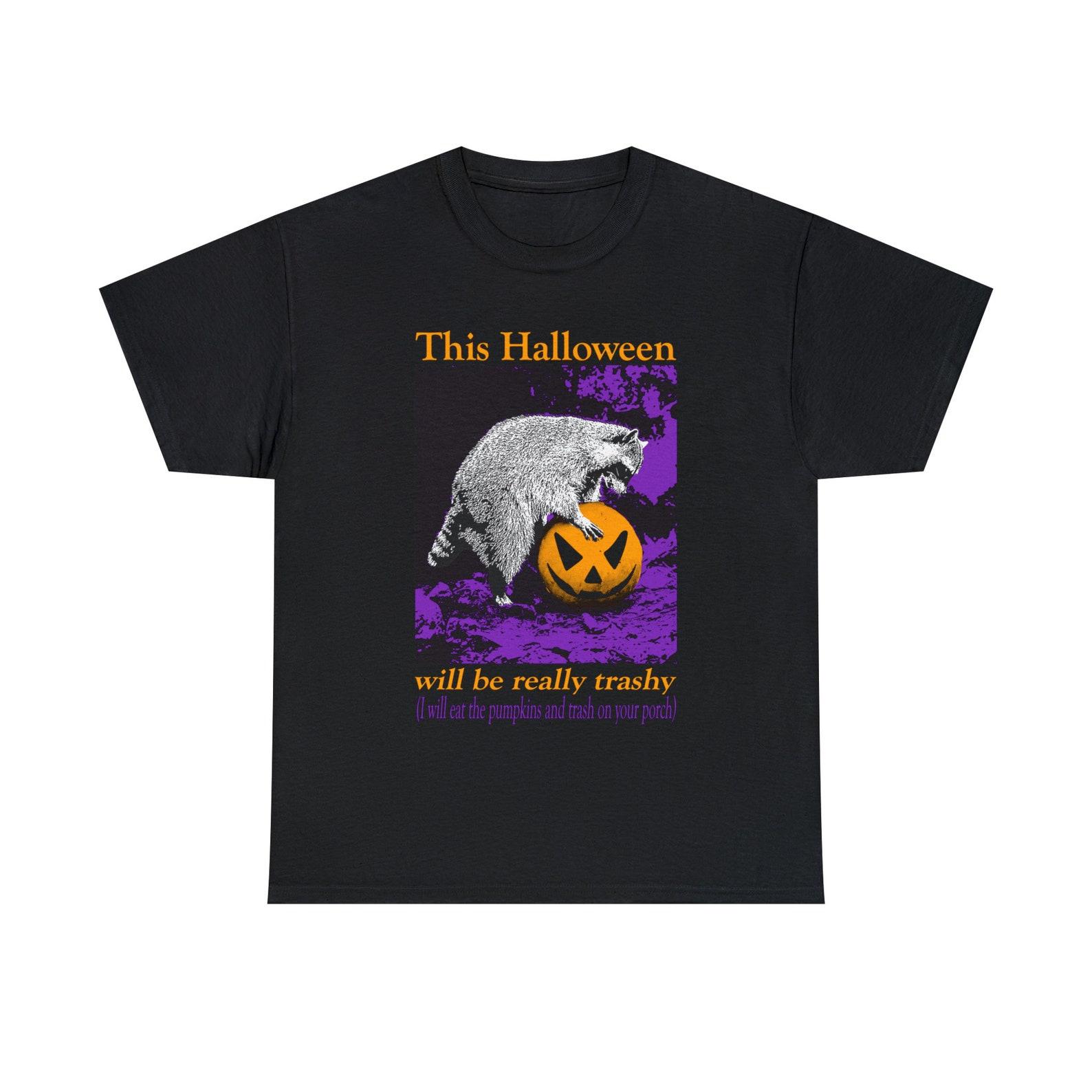 Trashy Halloween Raccoon T-Shirt S