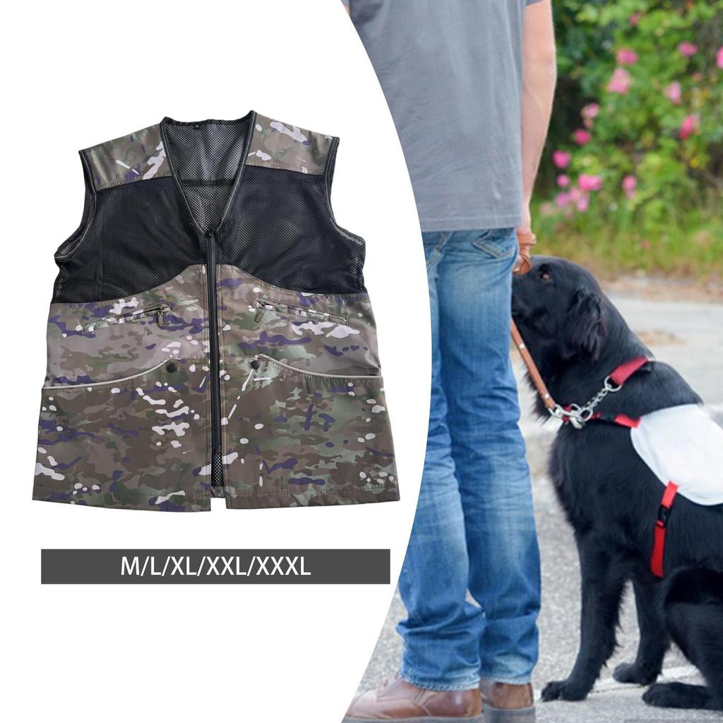 Dog Handler Training Vest Breathable Dog Handler Trainer Vest for Medium Large Pets Agility Obedience Training Men Women Travel