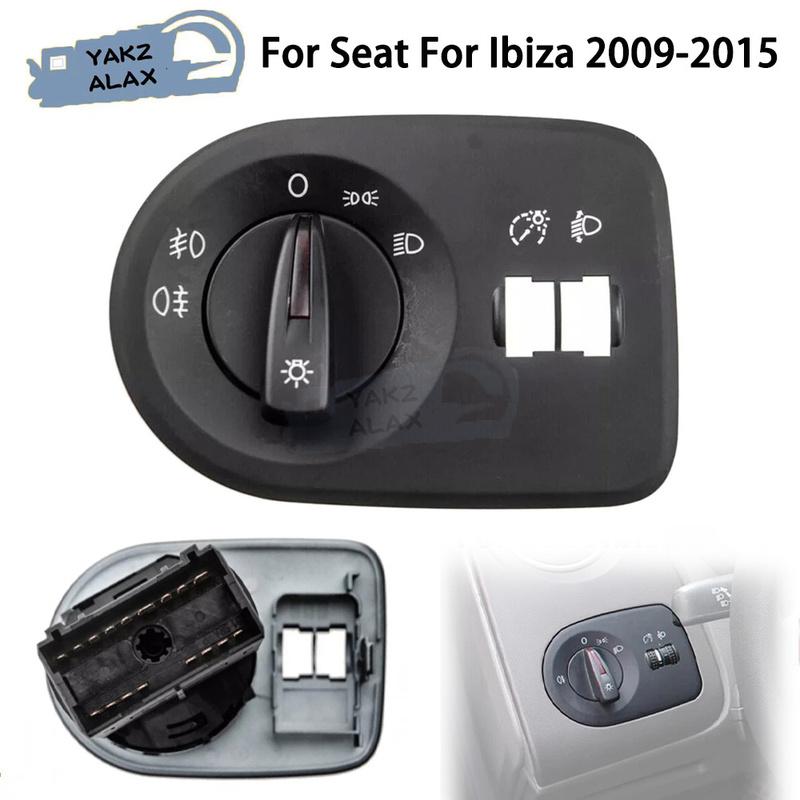 

Headlight Light with Fog Light Control Switch for Seat for Ibiza 2009 2010 2011 2012 2013 2014 2015 6J1941531J 6J1941531AL