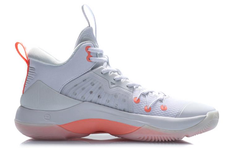 Men's Sneakers Li-Ning Li Ning Pu Lightweight, Wear Resistant, And Non Slip Mid Top Performance Basketball
