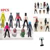 Hochwertige PVC 2,5-4,5 Zoll Toilettenmann Gegen Überwachungsmann Actionfigur Modell Dekoration