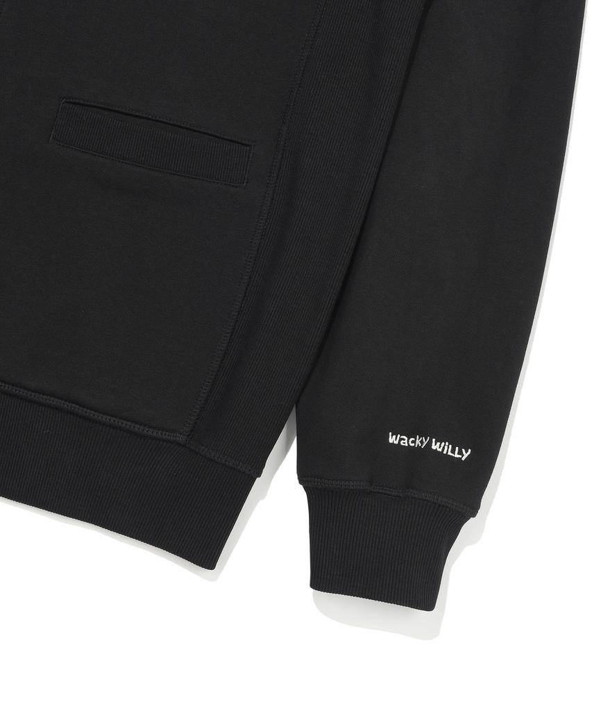Wacky Willy V-Neck Cardigan Black