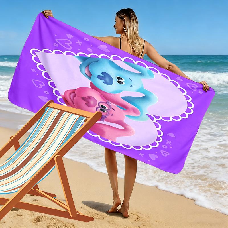 Blue's Clues Print Beach Towel, Large Soft Quick Dry Towel for Beach Camping Swimming