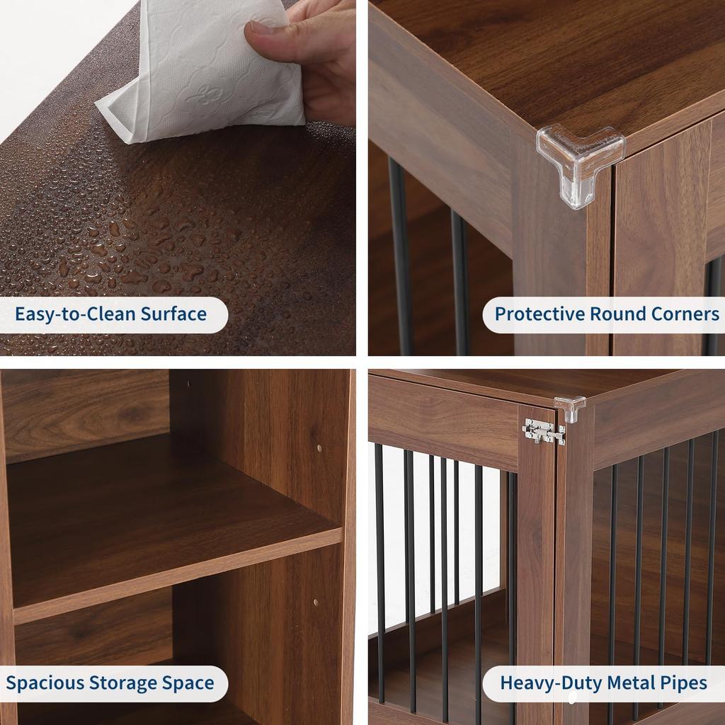 Dog Crate Furniture For Small Dogs Wooden Dog Kennel Nightstand