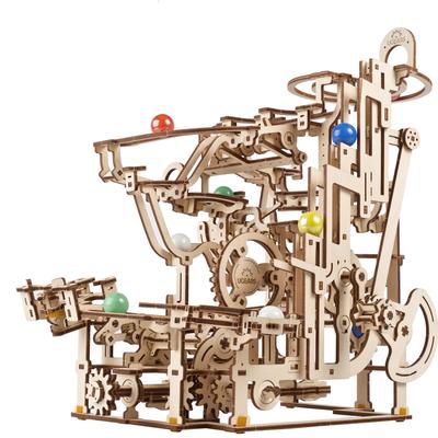 UGEARS Marble Runtiered Hoist 3D Wooden Puzzle for Adults 3D Gravity Maze Puzzle Mechanical Model Kit 3D Wooden Model Kit Educational Model DIY - - -