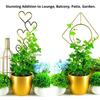 Iron Garden Stake Suitable For Climbing Flowers Decorative Plant Support Weather Resistant Metal Trellis Simple Assembly