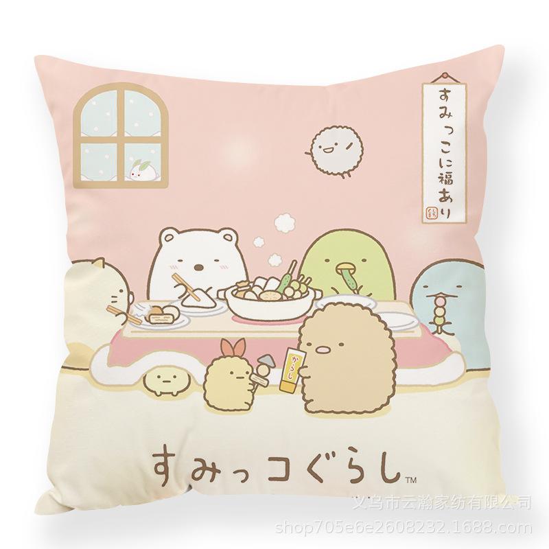 Cartoon Cartoon Corner Creature Pillow Cute Ins Animal Pillow Case Office Waist Rest Premium Durable Quality Useful