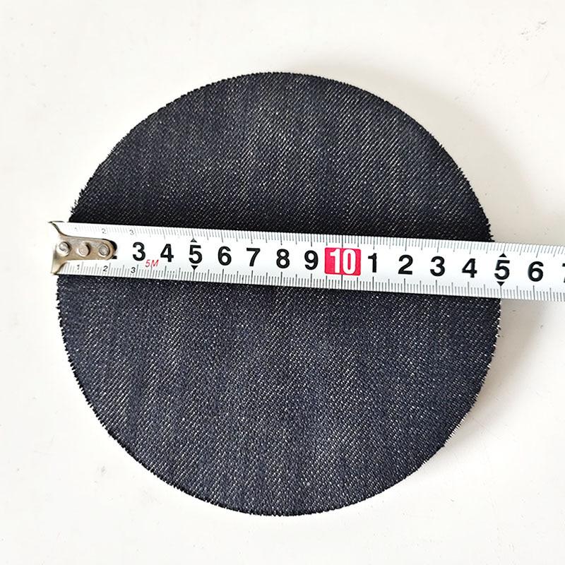 Disco lucidante per denim da 6 pollici senza carteggiatura per la rimozione della buccia d'arancia dalla superficie della vernice dell'auto; vassoio in denim per lucidatura a flusso e ceratura