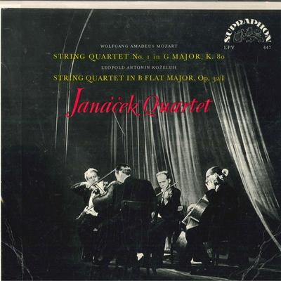 LP Record JANACEK QUARTET  Mozart String Quartet No 1 In G Maj ALPV447 SUPRAPHON Czechoslov Classical Used