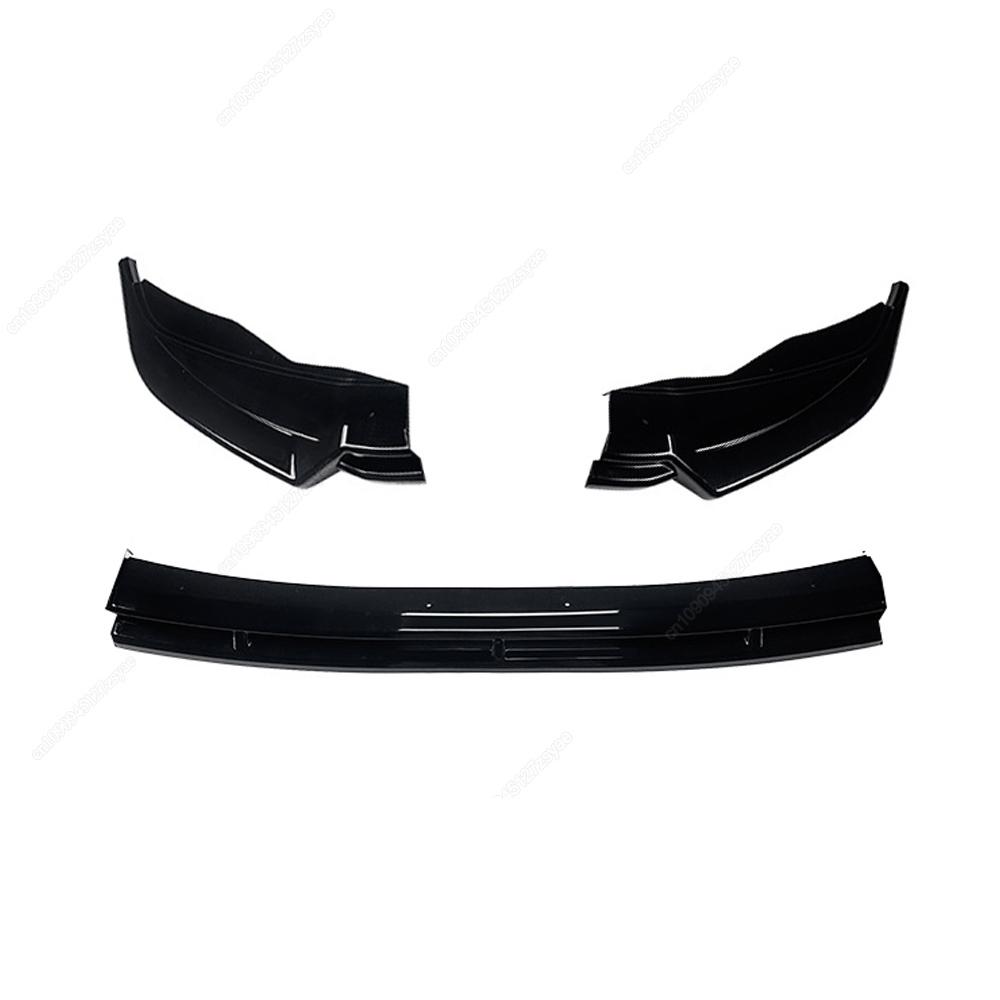 Car Front Bumper Lip Splitter Diffuser Spoiler Protector For VolksWagen Tiguan MK2 R-Line 2017-2020 Pre-Facelift Bodykits Tuning