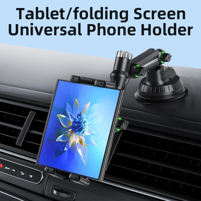 360 Degree Rotating Tablet Stand Holder  Long Arm Suction Cup for Car, Trucks with Strong Suction Grip