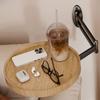 Wall Mount Coffee Tables Folding Round Coffee Table Miniature Wooden Side Tables Modern Creative Coffee Table for Living Rooms