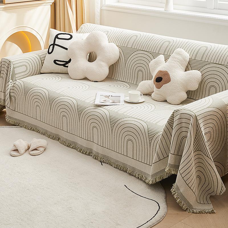 Chenille-Sofabezug, universeller Couch-Handtuch, staubdichter Sofakissenbezug, Anti-Katzen-Kratzschutzbezug, Sofadecke, Teppich