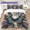 Butterfly Pattern Bedding uilt Set uilt Cover Pillowcase Home Decoration Birthday Gift (1 * duvet cover + 2 * pillowcase  without core)35