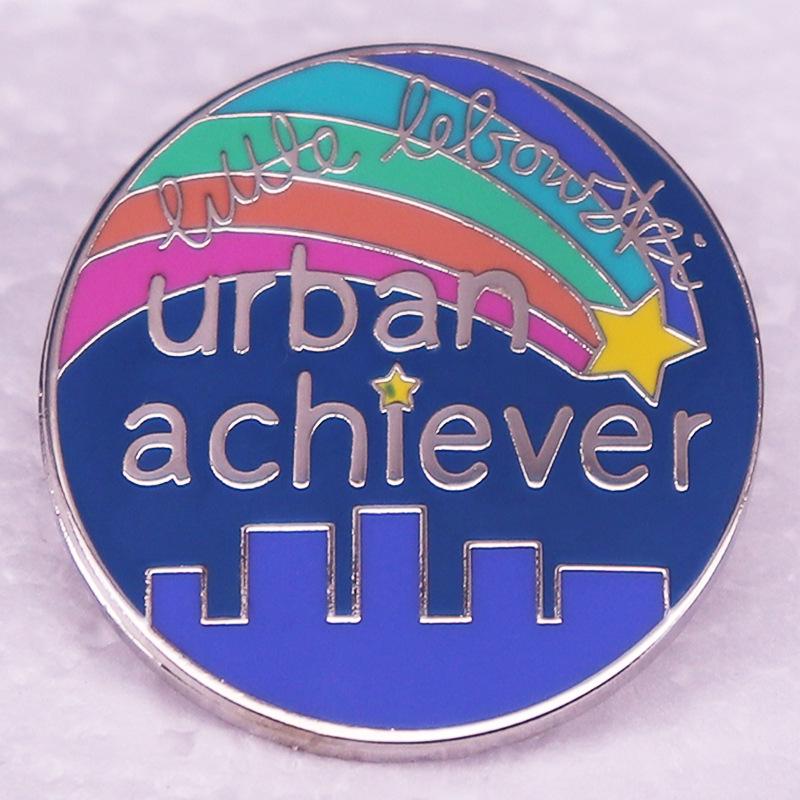 City Achiever Enamel Brooch Badge