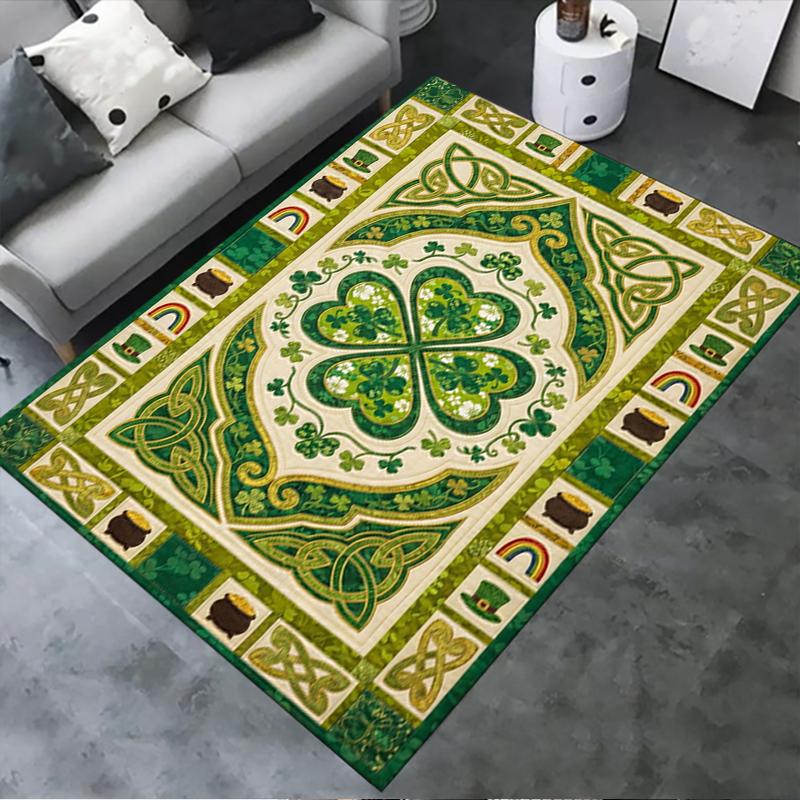 2025 New St.Patrick's Day Carpet Rug for Living Room Bedroom Home Sofa Decoration,Kids Play Non-slip Floor Mat72