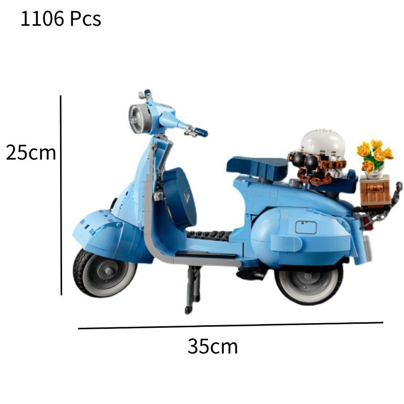 

125 Модель Скутера Набор Игрушек из Строительных Блоков 65566 Итальянская Культовая Модель Мопеда